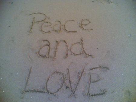                        peace and love